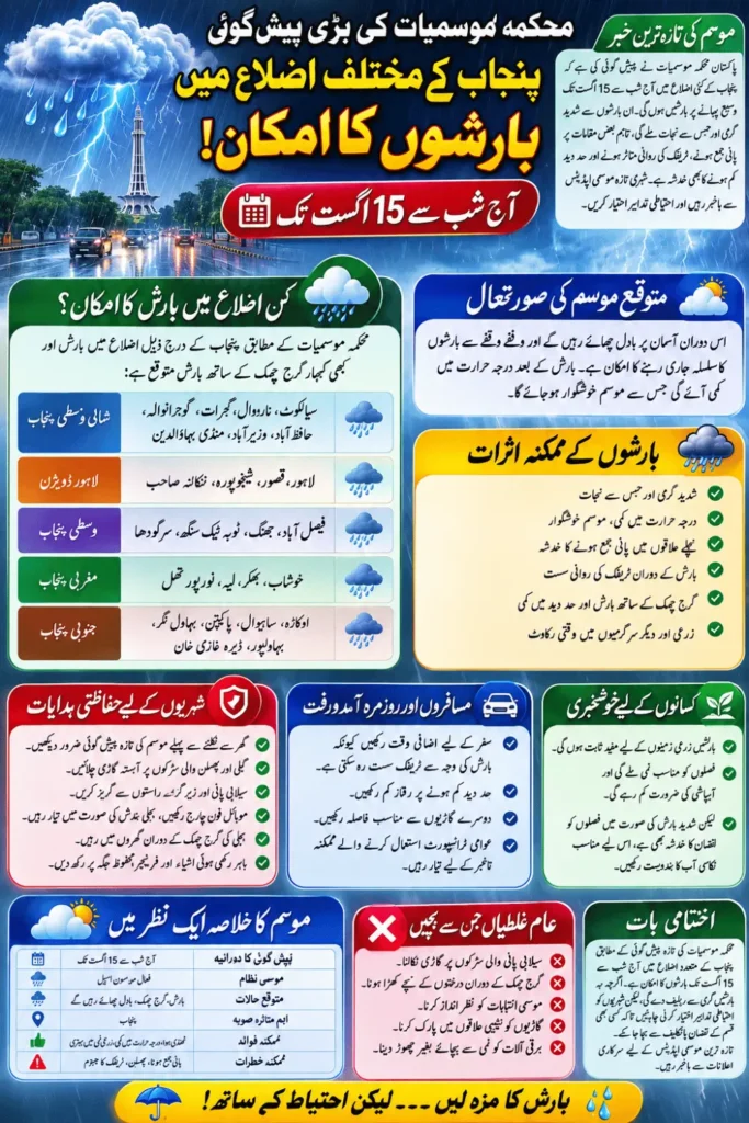 Weather Alert: Meteorological Department Predicts Showers in These Areas Over the Next Few Days