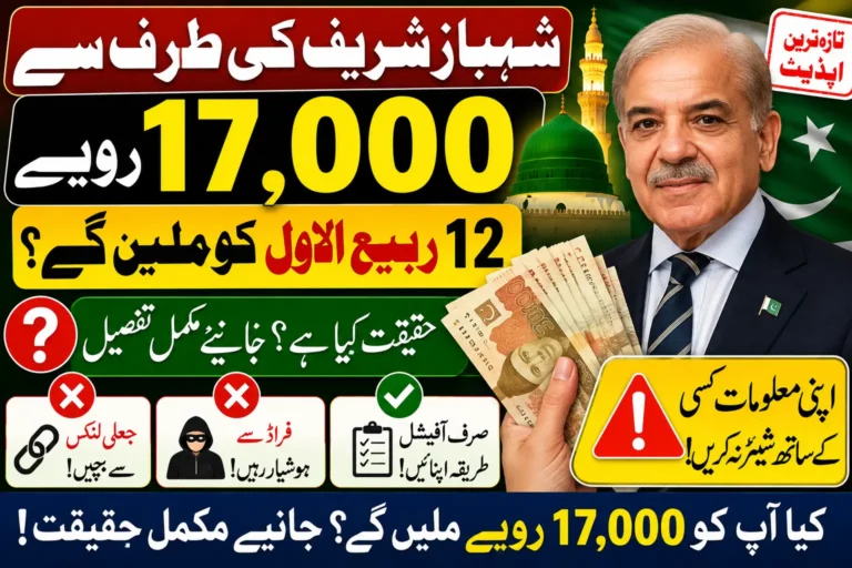 Shahbaz Sharif 12 Rabi-UL- Awal Payment 17000 Registration Method