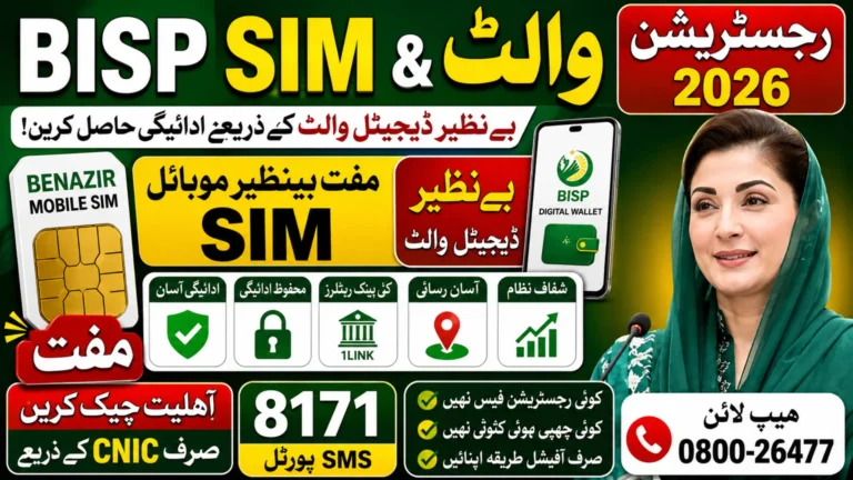 BISP SIM & Wallet Registration 2026 Check Important Documents Details