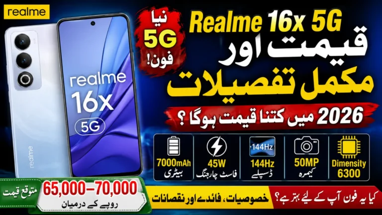 Realme 16x 5G Price Details Check 2026 – Specifications, Features and Expected Price in Pakistan