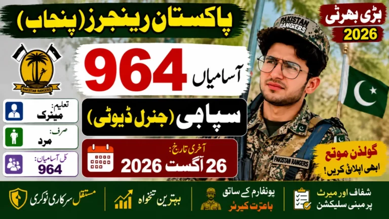 Great Recruitment Opportunity in Pak Rangers (Punjab)! 🇵🇰